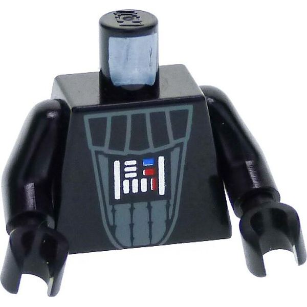 1X Lego Torso Minifigure Nero Star Wars Darth Vader Sw0004 Sw0386 973Ps7C01-image