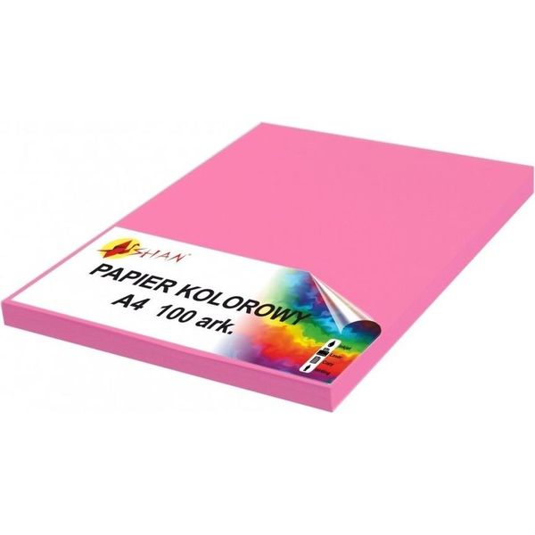 Carta Colorata A4 80G Rosa Landrail 100 Fogli-image