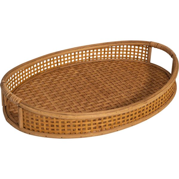 Vassoio - Naturale - Set Di 2 - Bambù - 54,5 & 47,5 Cm-image