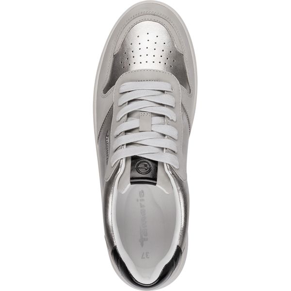 Sneaker Da Donna Tamaris Con Lucentezza Metallica E Solette Estraibili 1-23763-45, Misura:40 Eu, Colore:Argento-image