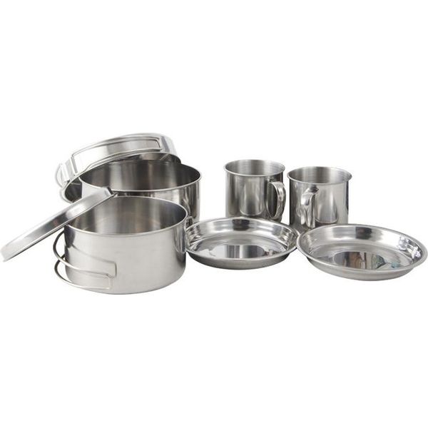 Inf Set Da Cucina Da Campeggio In Acciaio Inossidabile Da 8 Pezzi-image