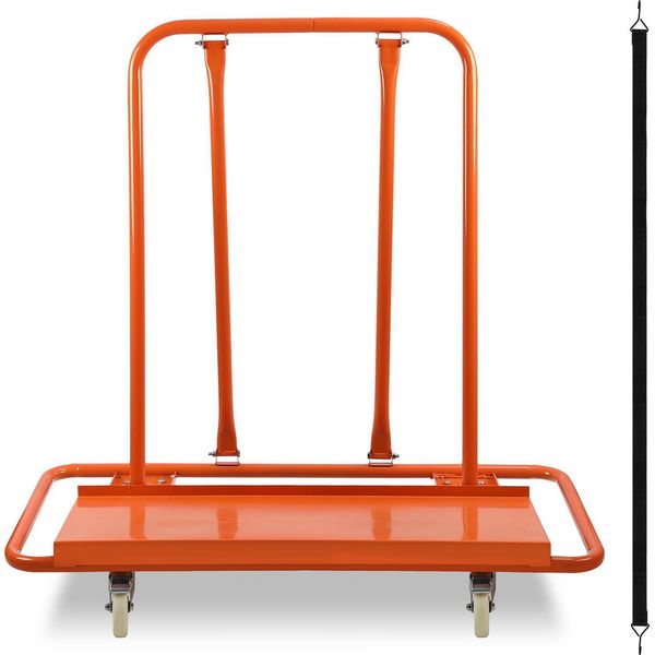 Carrello Porta Pannelli Aopunly Carrello Rotante Carrello Porta Pannelli Fino A 1000KG Carrello Di Trasporto 115X56X119Cm Carrello Mobile-image