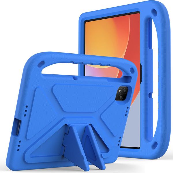 Custodia Protettiva Per Infinix Xpad 11" 2024, Leggera Custodia Per Bambini In Eva Con Maniglia E Supporto Blu"-image
