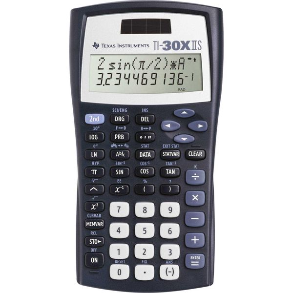 Texas Instruments TI-30X Iis - Calcolatrice Scientifica - 10 Cifre + 2 Esponenti - Pannello Solare, Batteria-image