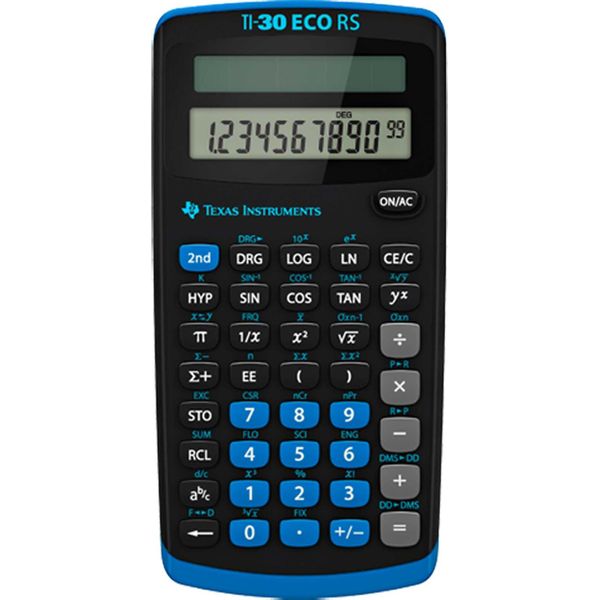 Texas Instruments TI-30 Eco Rs Calcolatrice Tasca Calcolatrice Scientifica Nero-image