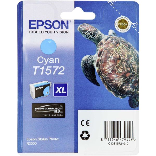 Epson T1572 - 25,9 Ml - Ciano - Originale - Blister - Cartuccia D'inchiostro-image