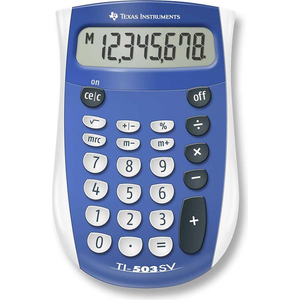 Texas Instruments TI-503 Sv - Calcolatrice Tascabile - 8 Cifre - Batteria-image
