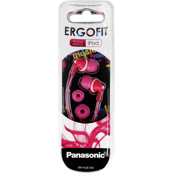 Panasonic RP-HJE125E-P - Ergofit - Auricolari - In-Ear - Con Cavo - Spina Da 3,5 Mm-image