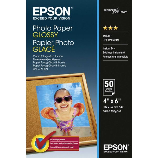 Epson C13S042547 Photo Paper Glossy Carta Fotografica Lucida 50 Fogli-image