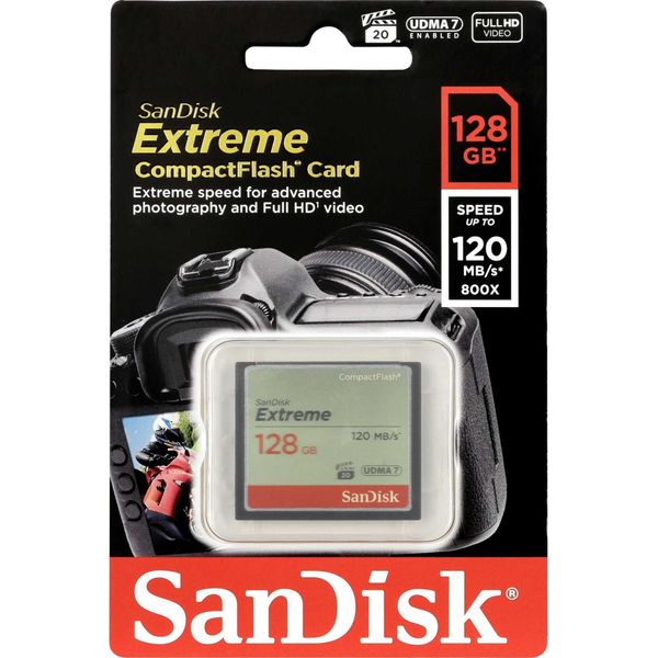 Sandisk Extreme - Flash-Speicherkarte - 128 Gb - 567X - Compactflash-image