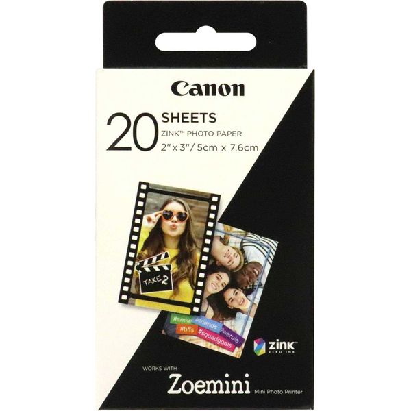 Canon | 20 Fogli | ZP-2030 | Bianco | 5 X 7,6 Cm | Carta Fotografica-image
