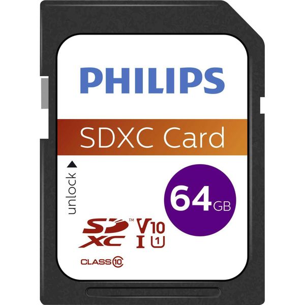 Philips FM64SD55B - Scheda Di Memoria Flash - 64 Gb - Classe 10 - Sdxc-image