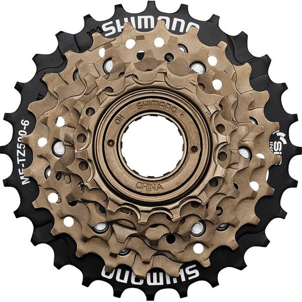 Shimano Tourney MF-TZ500 Cassetta 6 Velocità 14 - 28 Denti Pacco Pignoni Deragliatore Cassetta Ruota Libera Bicicletta Cassetta-image