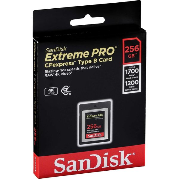 Sandisk Extreme Pro - Scheda Di Memoria Flash - 256 Gb - Cfexpress-image