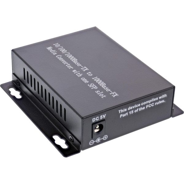Inline - Convertitore Multimediale - 1Gbe - 1000Base-Fx, 100Base-Tx, 1000Base-T, 10Base-T - RJ-45 / Sfp (Mini-Gbic) - 850 Nm (666-image
