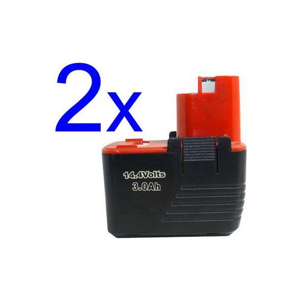 2X Batteria Powersmart Da 3000Mah Per Bosch 2607335245, 2607335246, 2607335248-image