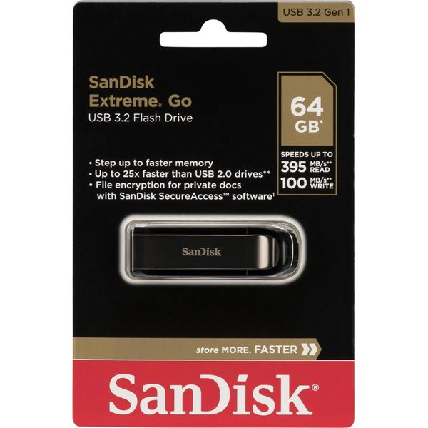 Sandisk B08KSJ144R Pen Drive Cruzer Extreme Go Usb 3 2 64GB Grigio-image