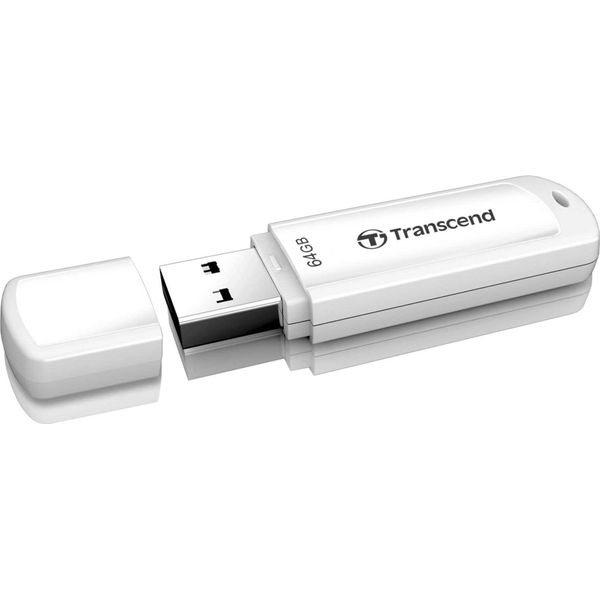Transcend Jetflash 730 - Unità Flash Usb - 64 Gb - Usb 3.0 - Bianco-image