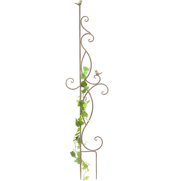 Dandibo Aiuto Per L'arrampicata Traliccio In Metallo 135 Cm 93999 Aiuto Per L'arrampicata Spina A Terra Porta Fiori Traliccio Colonna-image