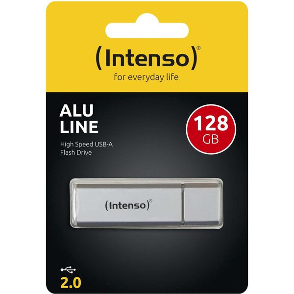 Intenso 3521496 Intenso Alu Line Silber 128GB Usb Stick 2.0-image