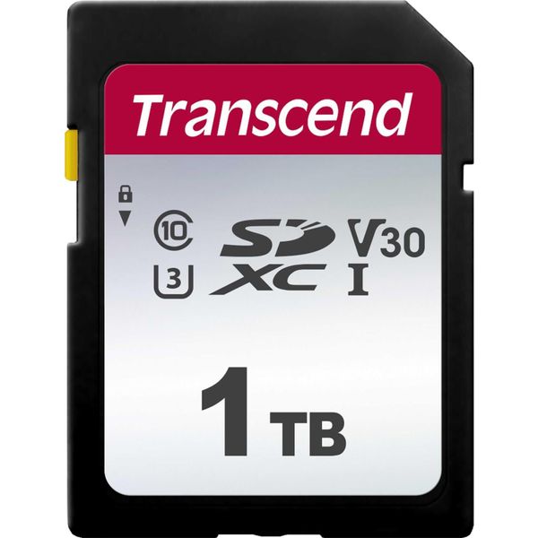 Transcend 300S - Scheda Di Memoria Flash - 1 Tb - Classe Video V30 / UHS-I U3 / Classe10 - Sdxc UHS-I-image