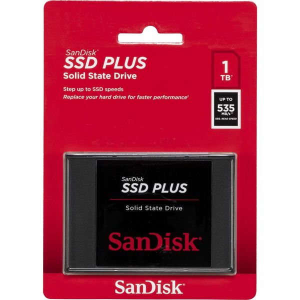 Sandisk Ssd Plus - Ssd - 1 Tb - Interno - 2,5" (6,4 Cm) - Sata 6Gb/S"-image