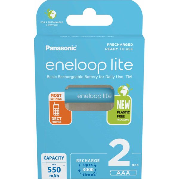 Panasonic | Aaa | 550 Mah | 2 Szt. | Eneloop Lite BK-4LCCE/2BE-image