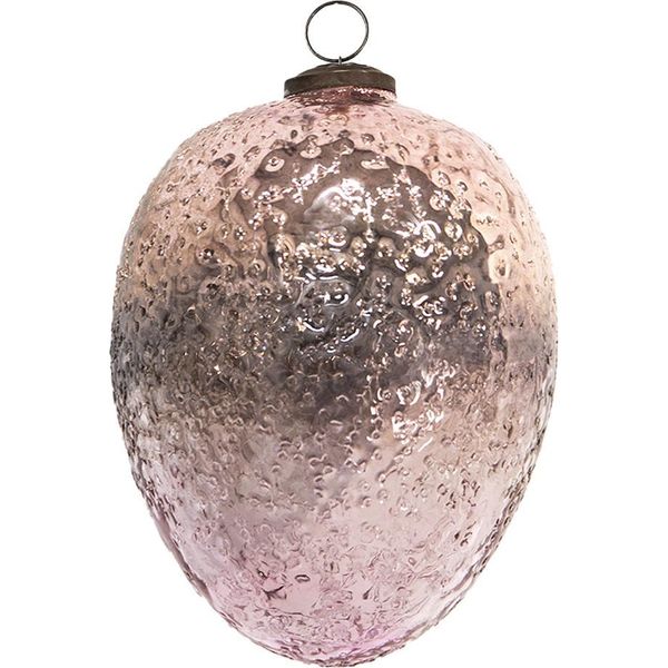 Guaina Natalizia Clayre & Eef Ø 12 Cm In Vetro Rosa-image