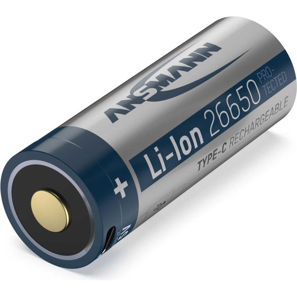Ansmann Li-Ion 26650 5100Mah 3,6V Micro-Usb Buchse 1307-0012 (1307-0012)-image