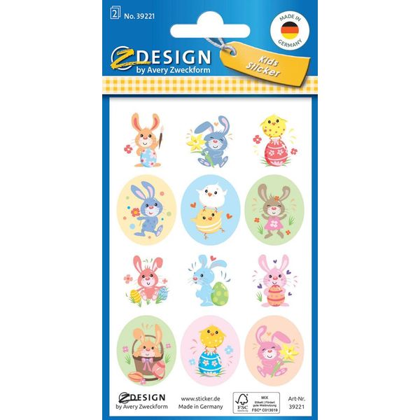 Avery Zweckform 39222 Avery Zweckform Zdesign Oster-Sticker "Glubschies"""-image