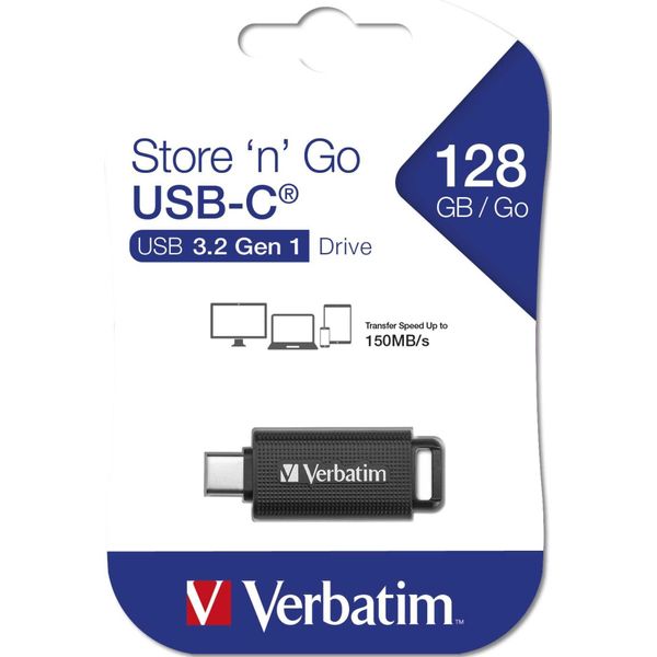 Verbatim Retrattile Da 128 Gb Usb 3.2 Gen 1 USB-C-image