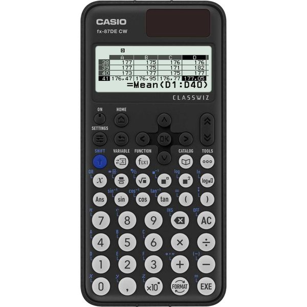Calcolatrice Tecnica Casio® FX-87DECW Classwiz FX-87DE Cw - 583 Funzioni, Alimentazione A Energia Solare/Batteria-image