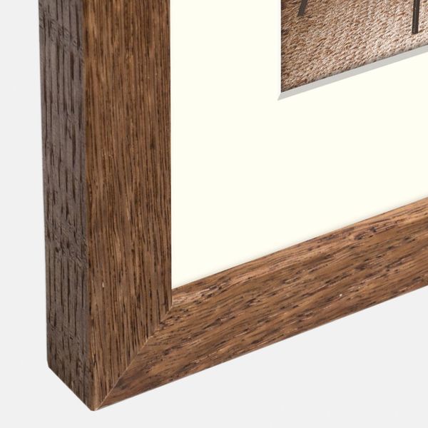 Cornice Per Foto In Legno Zep Malmo Marrone 13X18 Cm Con Passepartout 9X13 Cm-image