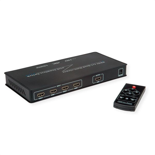 Commutatore Multiviewer Roline Hdmi 4X1 Quad, Commutazione Continua-image