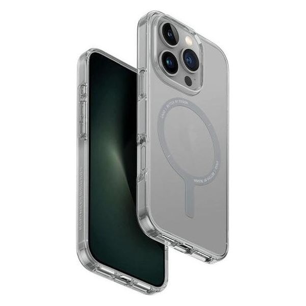 Uniq Clario Magclick Custodia Di Ricarica Con Magsafe Per Iphone 16 Pro Max - Trasparente-image