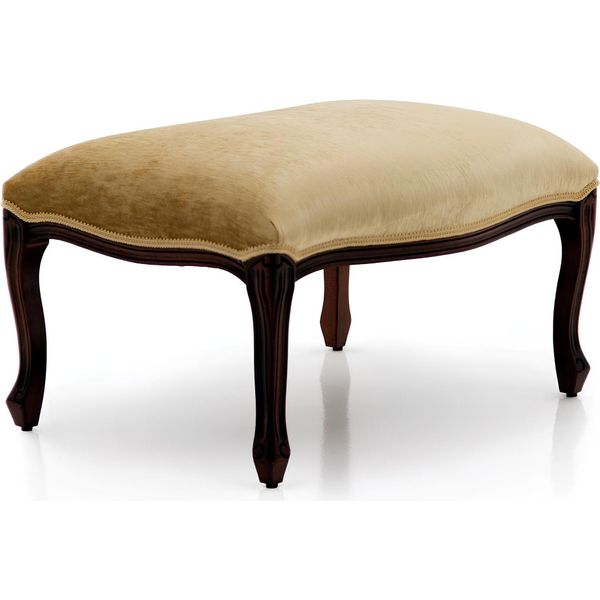 Panche Da Salotto Seduta Tessile Beige Design Sgabello Imbottito Sgabello Piedi Mobili Storage-image