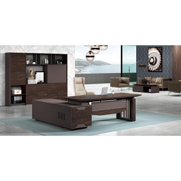 Armadio Per Archiviazione Libreria Scaffali Armadio Di Lusso Mobili Per Ufficio Armadi 260Cm Legno Nuovo-image