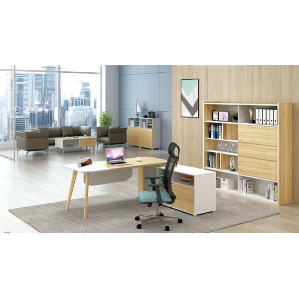 Armadio Per Archiviazione Libreria Scaffali Armadio Di Lusso Mobili Per Ufficio Armadi 190Cm Legno Nuovo-image