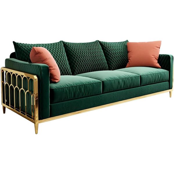 Divano Di Design Divani Imbottiti Tessile Set Di Divani Moderni Divano A 3 Posti A Tre Posti-image