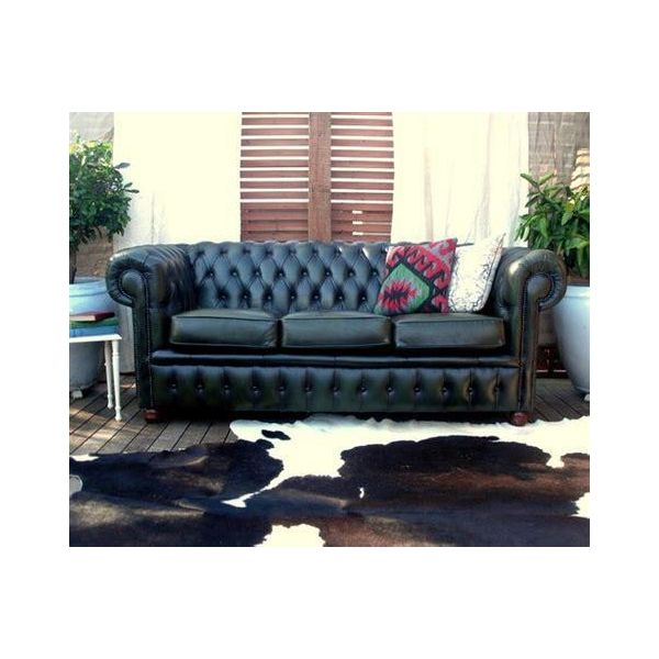 Chesterfield 3 Posti Imbottito Divano In Pelle Tessuto Divano Tessile Stile Antico-image