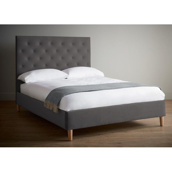 Letto Tappezzeria Design L'hotel Di Lusso Letti Matrimoniali Camera Da Letto Chesterfield Grigio-image