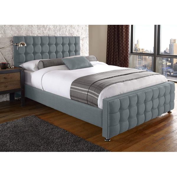 Chesterfield Design Letti Inglesi 140/160/180X200 Letto Matrimoniale Imbottitura Turchese-image