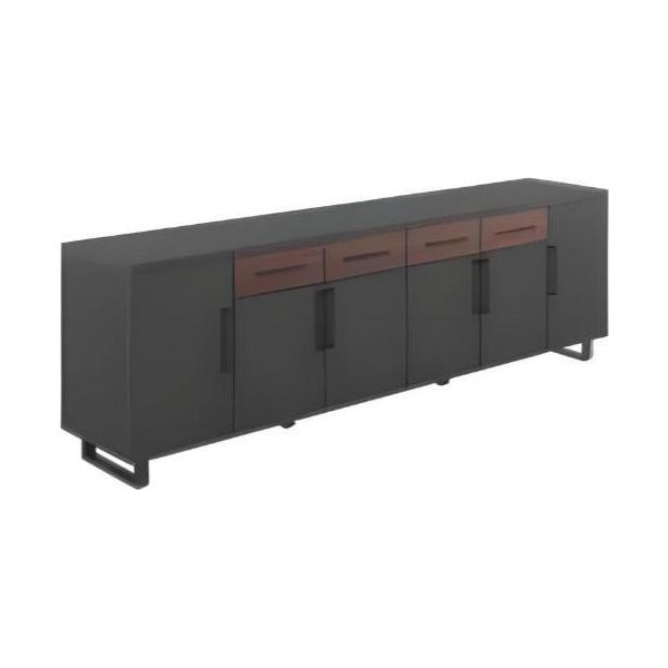 Cassettiera Bassa Per Ufficio Armadio Archivio Credenza Mobile Ufficio 200Cm-image