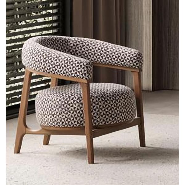 Poltrona Design Divano Divano Relax Lounge Club Imbottitura Sedile Lusso Marrone Nuovo-image