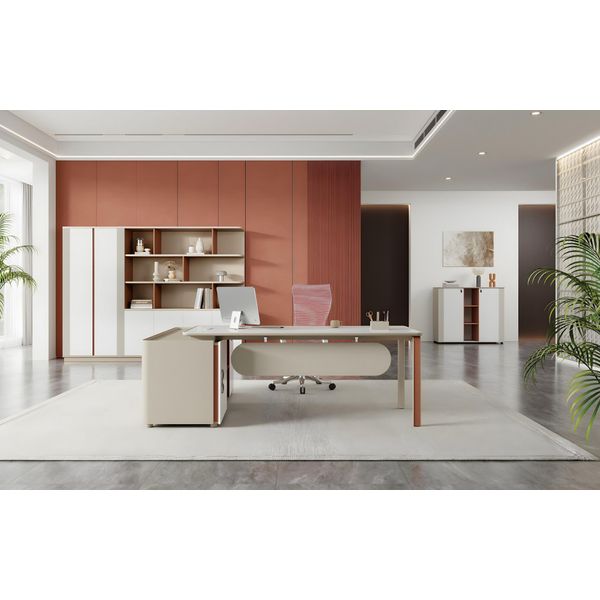 Mobili Per Ufficio Armadio Per Ufficio Scrivania Scrivania Per Ufficio Domestico Armadio 3 Pz.-image