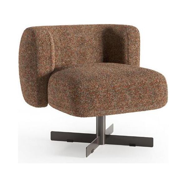 Confortevole Poltrona Da Salotto Elegante Poltrona Marrone A 1 Posto Per Il Relax Della Zona Giorno-image