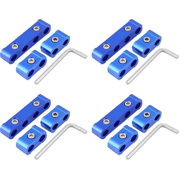 Separatore Del Filo Della Candela, Fascetta Di Separazione Del Tubo Flessibile Resistente All'usura, Fermi In Lega Di Alluminio Blu Per 8 Mm 9 Mm 10 Mm-image