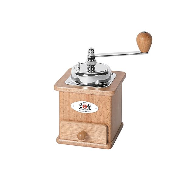Zassenhaus Macinacaffè Brasilia In Legno Di Faggio In Acciaio 12X12,5X20Cm-image