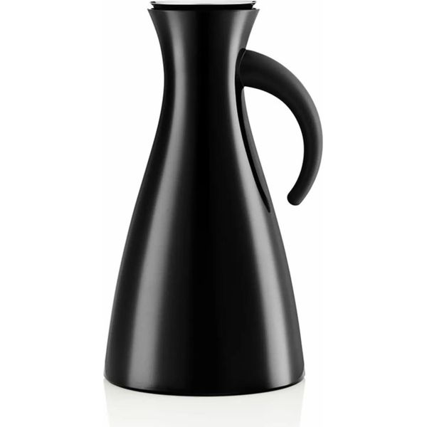 Eva Solo Isolierkanne, Kaffeekanne, Thermokanne, Teekanne, Glas/Kunstoff/Edelstahl, Schwarz, 1 L, 502910-image