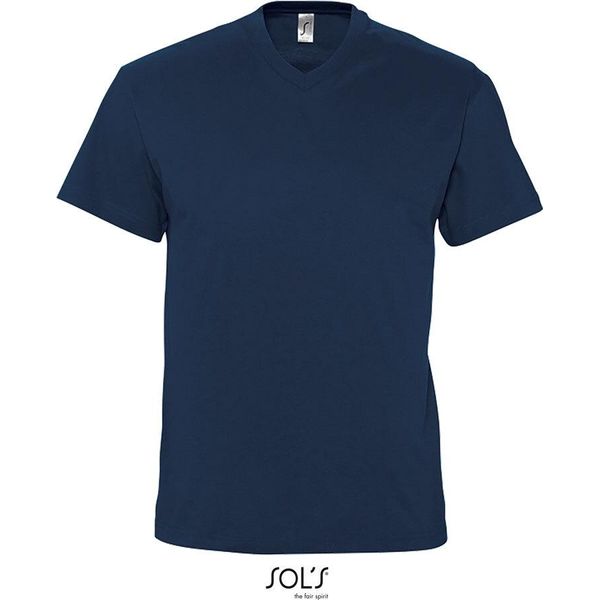 Sols 11150 | Maglietta A Maniche Corte Victory Con Scollo A V Da Uomo - Colore: Navy - Taglia: Xl-image
